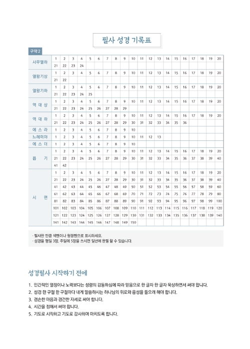 [개역개정]믿음으로 옮겨쓰는 살롬 필사성경-구약2