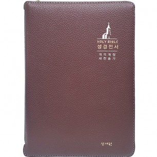 큰글자 성경전서 개역개정판 새찬송가 NKR73SB 중/합본/색인/지퍼/초코(16762)