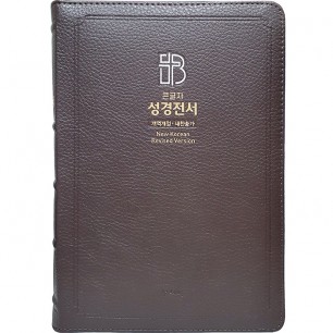 고급판 성경전서 새찬송가 NKR83SB/특대/합본/색인/지퍼/천연가죽/초코(16718)