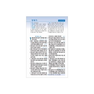 [ 주석없는 ] 큰글자 성경전서 개역개정 새찬송가 NKR73ESB/대/합본/색인/지퍼/블랙블루 (17405)