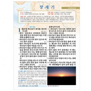 천연가죽 빅컬러 훼밀리성경 개역개정판/ 강대상용/ 단본/ 색인/ 가죽/ 무지퍼/ 검정 (10137)