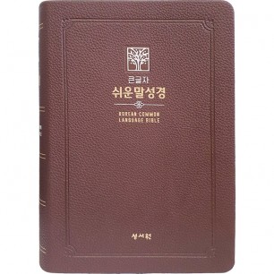 큰글자 쉬운말성경 (대/찬송가없음/색인/무지퍼/쉬운말버전/초코)(13400)
