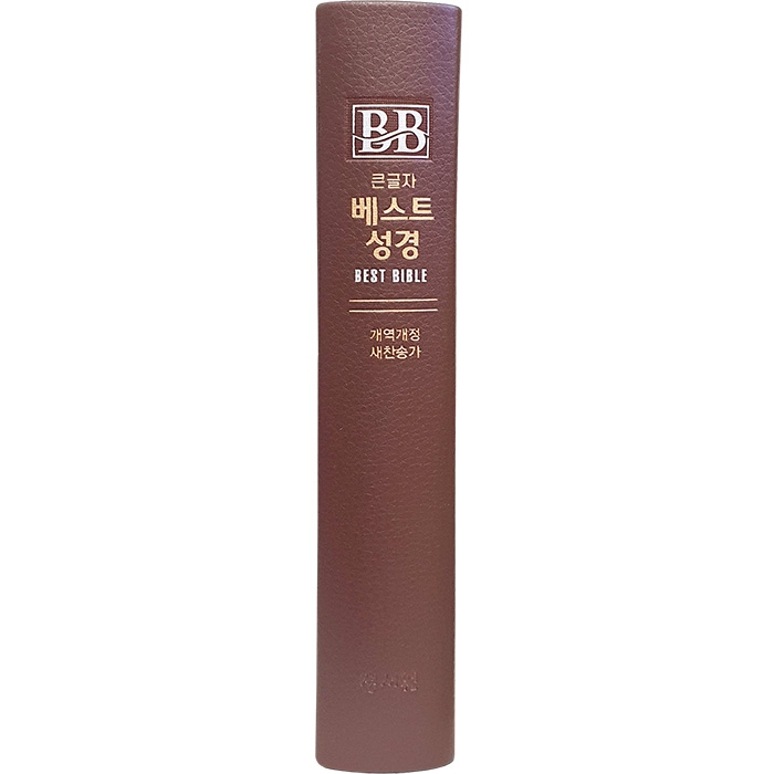 비치용 베스트성경 개역개정 새찬송가 /중/합본/색인/무지퍼/초코(비치용 기본인쇄) (11353)